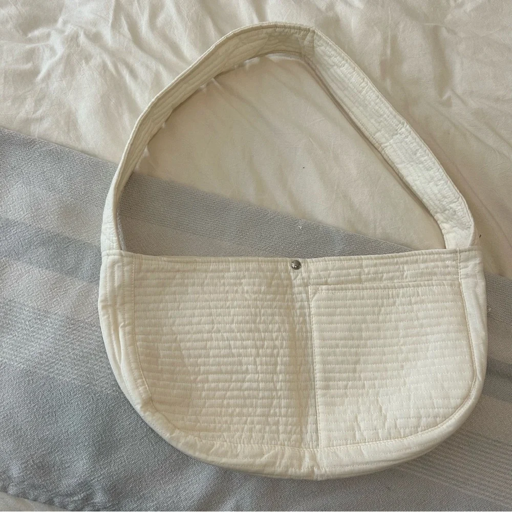 Cream Quilted Dog Carrier